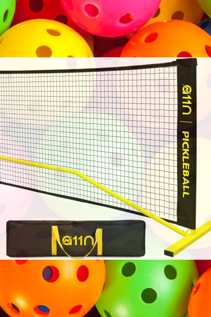 pickleball net system, portable pickleball net, pickleball game accessories, pop-up pickleball et