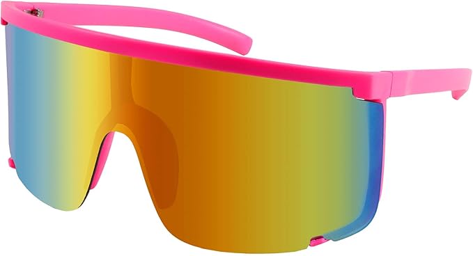 KARSAER Vision Shield Sunglasses Neon Visor Shades, retro sunglasses, The Preppy Store, Amazon