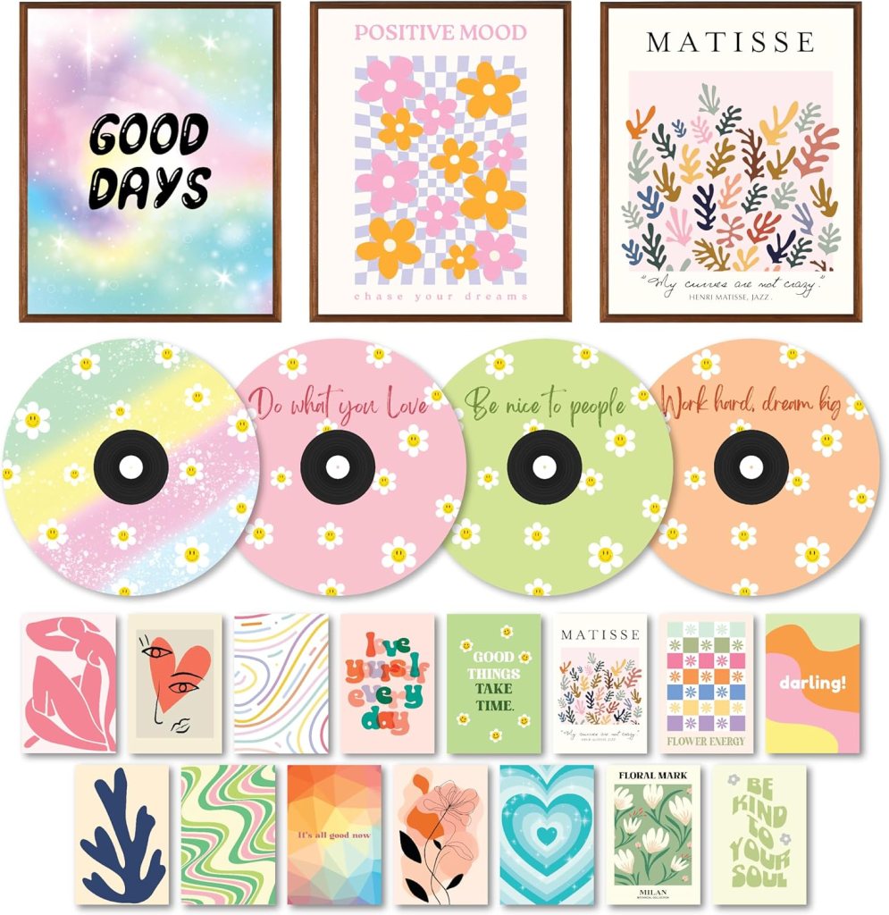 97 Decor Danish Pastel Room Decor Aesthetic - Wall Collage Pictures, Wall Art, Posters for Girls Teens, Wall Prints for Bedroom , (8x10 UNFRAMED), Amazon, The Preppy Store