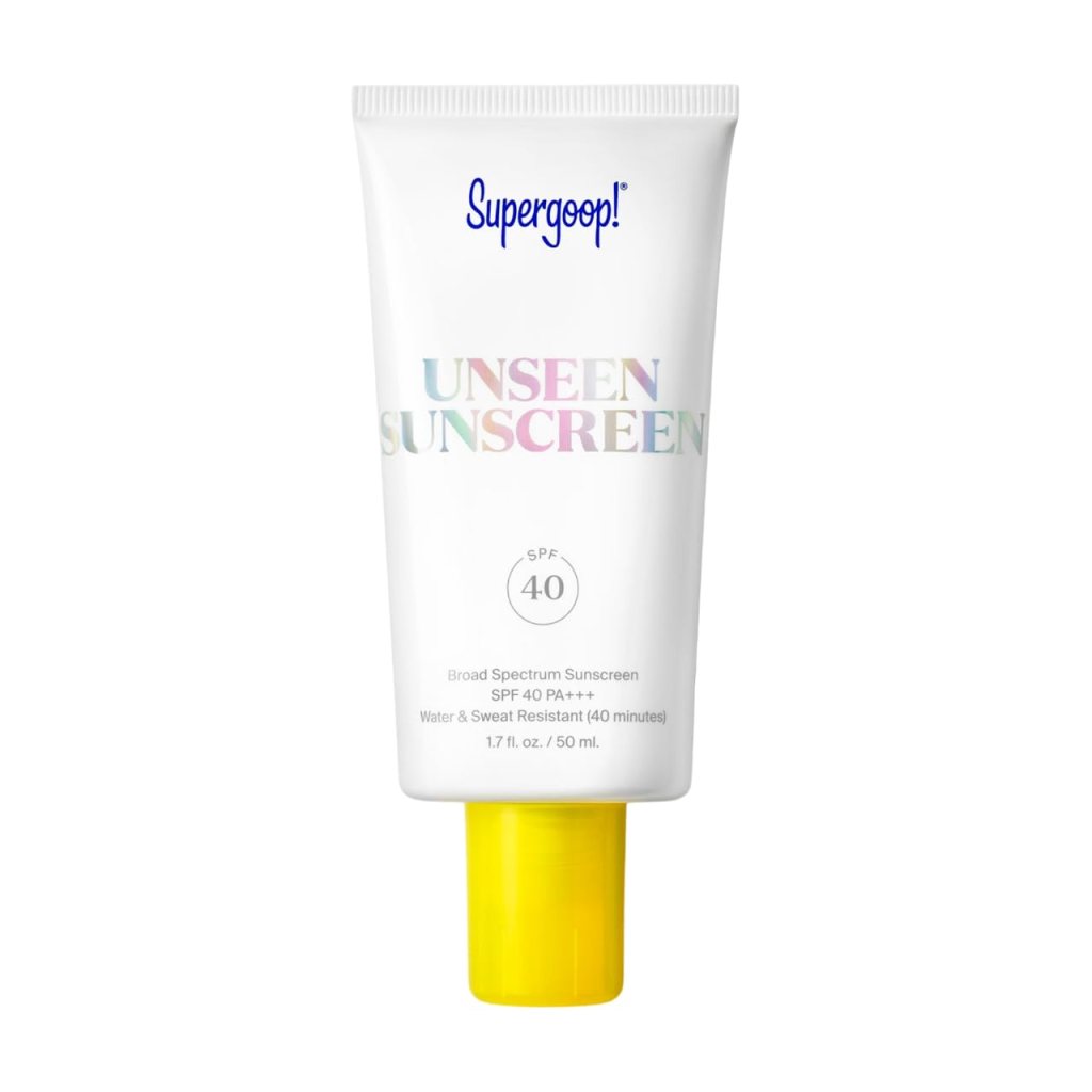 Supergoop! Unseen Sunscreen SPF 40, skincare routine, anti aging skincare, amazon, the preppy store, weightless sunscreen