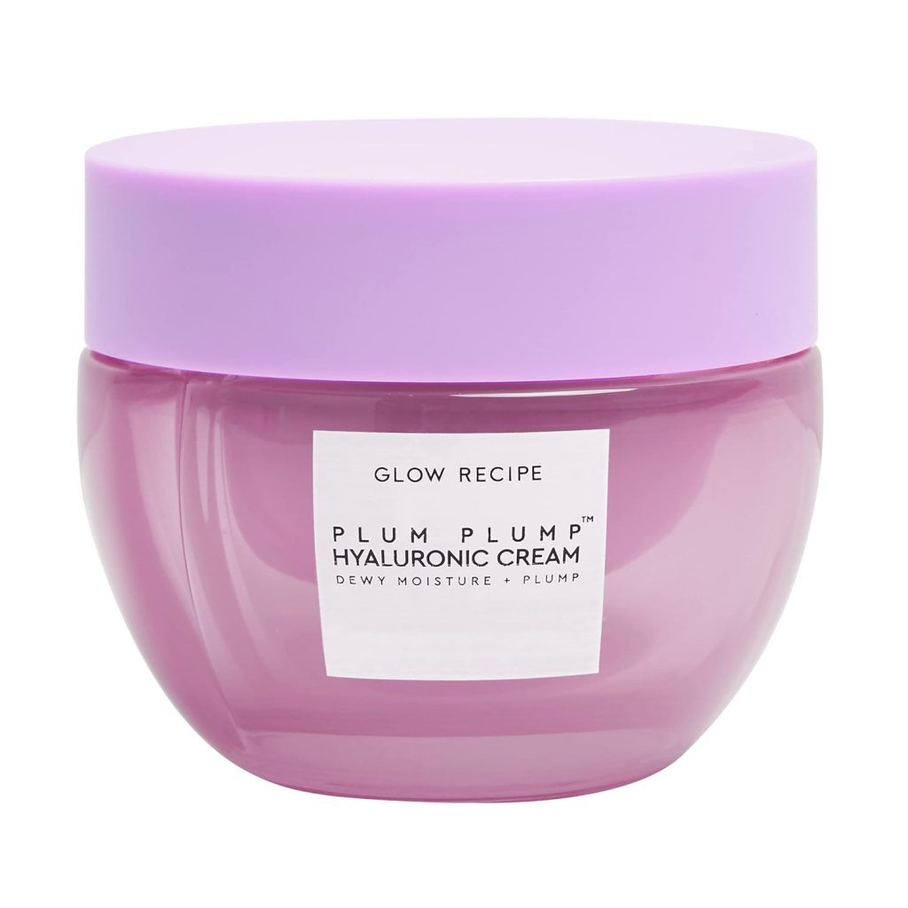 Glow Recipe, Glow Recipe Plum Plump Hyaluronic Cream, Korean skincare, peptides, skincare routine, amazon, the preppy store, peptide moisturizer