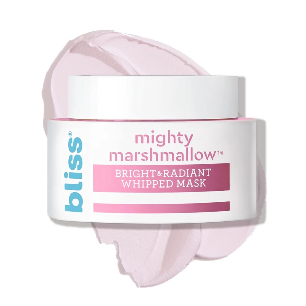 Bliss Mighty Marshmallow Bright & Radiant Whipped Mask, hydrating mask, skincare routine, amazon, the preppy store, face mask