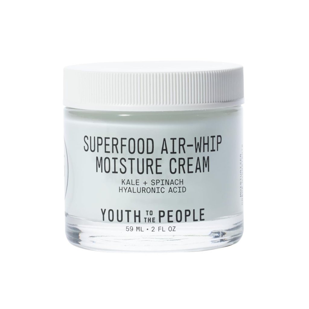 Youth To The People Superfood Air-Whip Moisture Cream, Hyaluronic Acid skincare, skincare routine, moisturizer, amazon, preppy store
