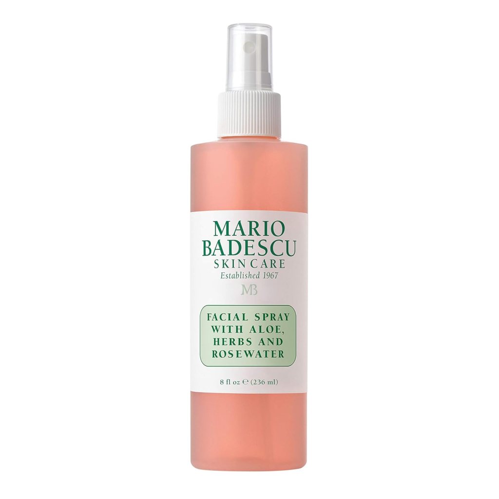 Mario Badescu Facial Spray with Aloe, Herbs, and Rosewater, hydration mist spray, amazon, preppy store, skincare routine