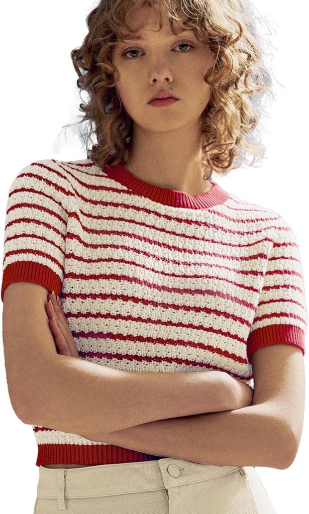 Short Sleeve Striped Knit Pullover Sweater, Amazon, The Preppy Store, Spring Summer Fall
2025 fashion Trends, women’s fashion, style, preppy stripes, quiet luxury